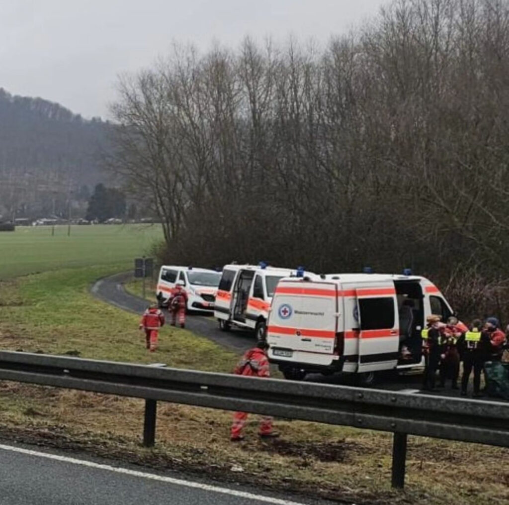 Einsatz Person in Wassernot Wasserwacht Rödental